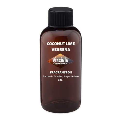 Coconut Lime Verbena Fragrance Oil (Our Version Of The Brand Name) (4 Oz Bottle) For Candle Making, Soap Making, Tart Making, Room Sprays, Lotions, Car Fresheners, Slime, Bath Bombs, Warmers… #TOP28
