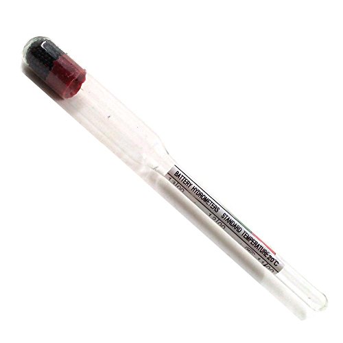 Battery Tester Hydrometer - Battery Acid Hydrometer - 1.100-1.300 Battery Electrolyte Hydrometer Ratio Electric Density Meter Acid Electrolyte Lead Flooded (Acid Battery Tester) #TOP4
