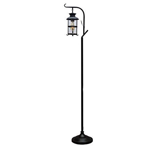 Lampes de lecture Lampadaire, porte-lampe E27, salon américain Nordic balcon étage lampe moderne chambre minimaliste créatif style rétro café lampe à pétrole de la lampe ( Color : Dimming switch )