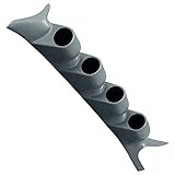 GlowShift Gray Quad Pillar Gauge Pod for 1999-2007 Ford Super Duty F-250 F-350 Power Stroke - Factory Color Matched - ABS Plastic - UV Protected - Mounts (4) 2-1/16