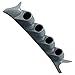 GlowShift Gray Quad Pillar Gauge Pod for 1999-2007 Ford Super Duty F-250 F-350 Power Stroke - Factory Color Matched - ABS Plastic - UV Protected - Mounts (4) 2-1/16" (52mm) Gauges to Truck's A-Pillar