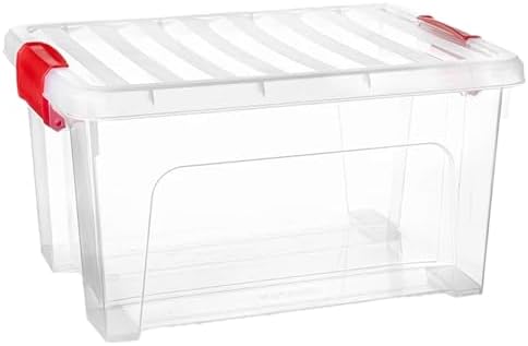 Acan Tradineur - Caja de Almacenamiento Transparente KLIP de 16,6...
