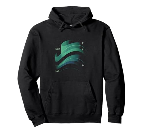 MUF LUF Ionosphere Radio Layers Chart Pullover Hoodie