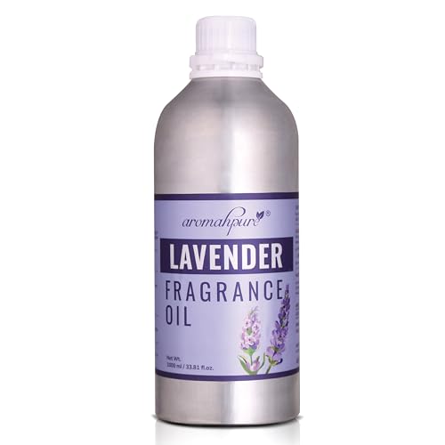 Image of Aromahpure Lavender Aroma Oil | 1 Liter Undiluted & Natural | Long-Lasting Scent for Aromatherapy, Candle & Soap Making, Diffusers, Room Freshener, Humidifier, Bathroom Revitalizer & Home Essentials