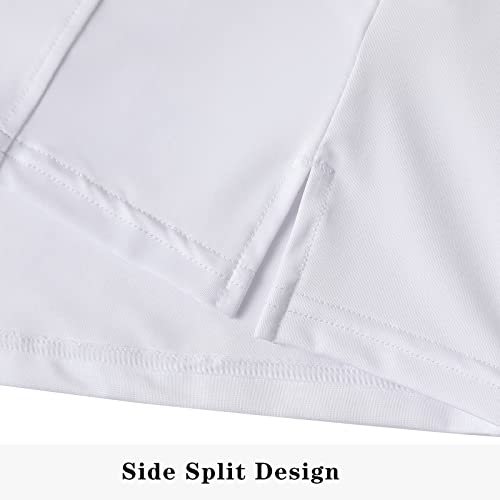 MERIABNY Girls Short Sleeve Golf Polo Shirts Quick Dry Athletic Tops for Aged 6-134