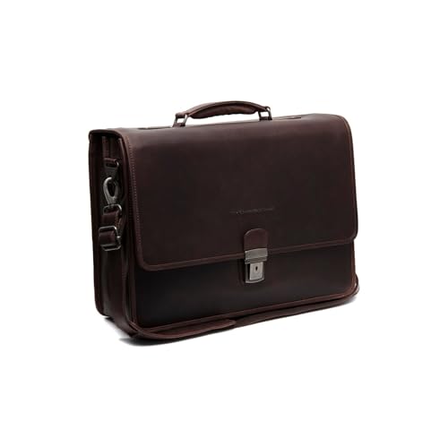The Chesterfield Brand Glenwood Laptopbag Brown sac ordinateur portable 15 pouces en cuir