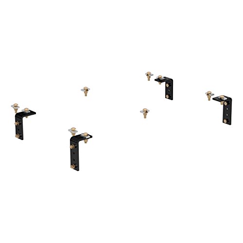 Curt 16101 Universal 5Th Wheel Mounting Brackets, Gloss Black Powder Coat #TOP6