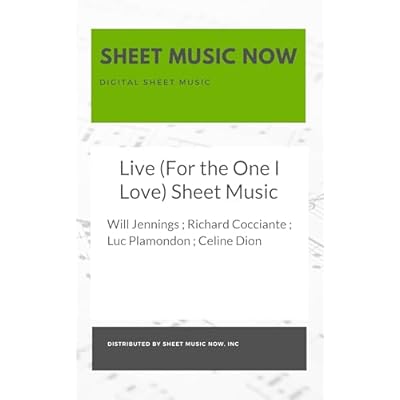 Live (For the One I Love) Sheet Music