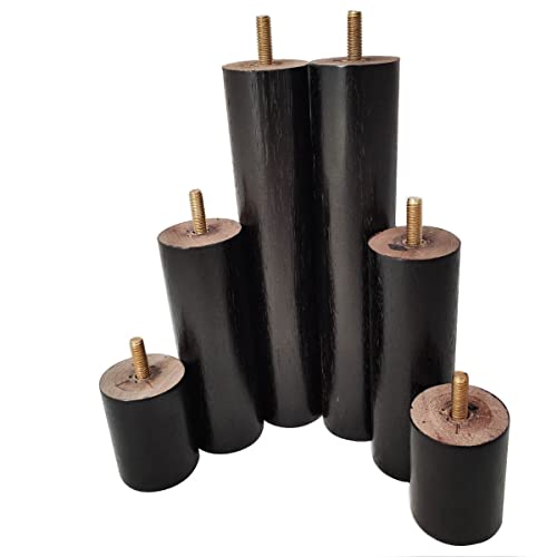 Kit 6 Pés Anti Refluxo Para Cama Pés De Madeira Cama Box