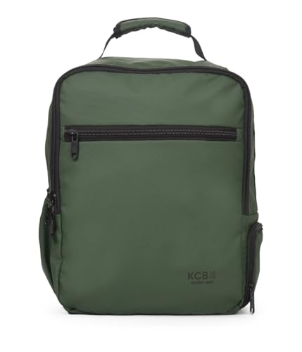 Image of KCB Underseat Skid Cabin Backpack | Airplane Cabin Tote Bag | Carry-on Luggage for Ryanair and Vueling | Lightweight Low-Cost Travel Backpack | Adjustable Handles | 100% Vegan, Light Khaki, L