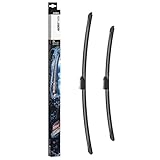 Bsch. Aerotwin A638S Front Scheibenwischer 650 mm / 530 mm - Set mit 2 Ersatz Scheibenwischern und vormontiertem Adapter - 2 Ersatz Wischblätter - 3397007638