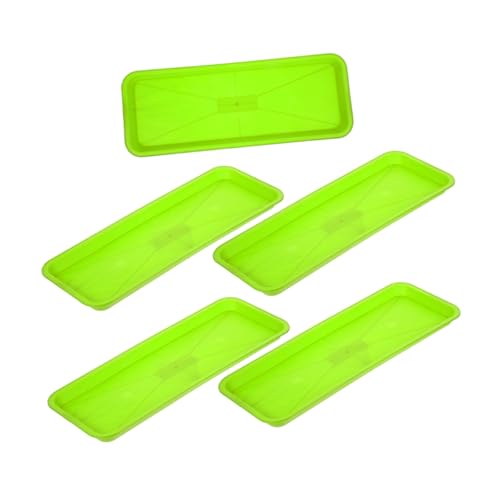 MERRYHAPY 5piezas Bandejas Rectangulares Platillos para Plantas Bandejas Macetas Agua Accesorio Jardinería