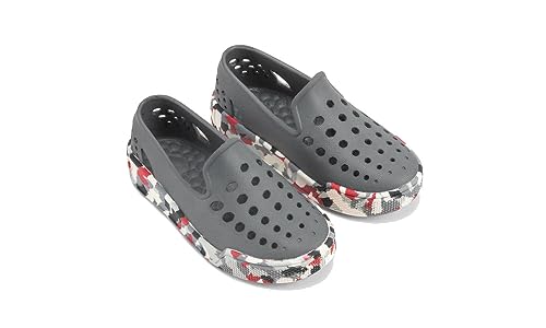 Joybees Kids Skate Sneak Charcoal/Charcoal Camo Gummy - 3 M US Little Kid