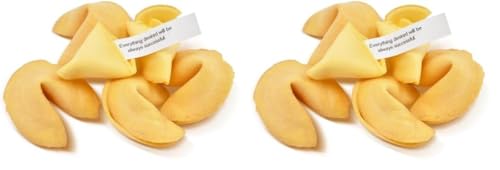 Soeos Fortune Cookies, Fortune Cookies Individually Wrapped Bulk, Approx 25 Cookies, Individually Packed Crisp Cookies with Fun, Traditional Chinese New Year Fortune Cookie, 4 Ounce (2 Pack)