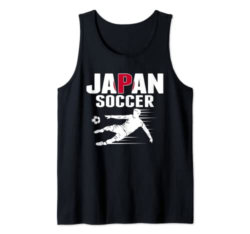 Japan Soccer Lovers Jersey - Jugadores de fútbol de la bandera japonesa Camiseta sin Mangas