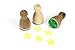 Produktbild Stemplino® Ministempel® - Motiv: Stern - 12mm Durchmesser - Holzstempel Kinder Stempel Bullet Journal Stempel mit Stern Motiv Sternstempel