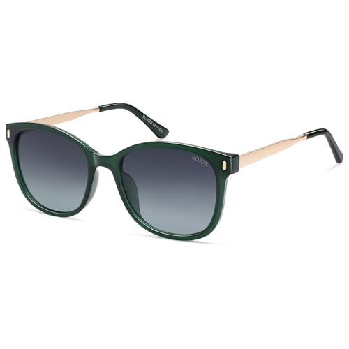 SOJOS Classic Square Polarized Sunglasses for Women Oversized Trendy Retro