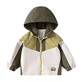 Rainjia Baby Jungen Übergangsjacke mit Kapuze Winddichte Gr. 74/80/86/92, Trenchcoat Jungen Leichter Windbreaker Cartoonjacke Windjacke Outdoor-Jacke für Frühling Herbst 98/104/110/116
