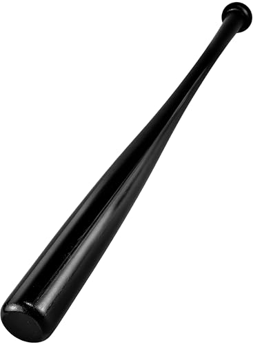 Redfield - Mazza da baseball in legno - 76 cm - tre colori a scelta - nero, grigio o legno (nero)