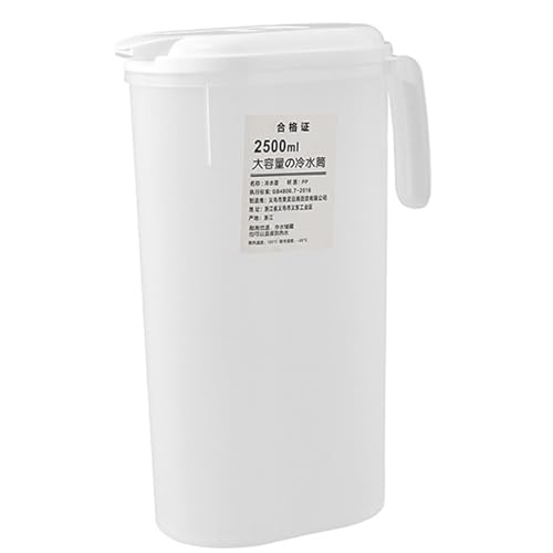 BLSYHDH Brocca per Acqua, Contenitori per Succo con Coperchi, Caraffa per Acqua per Porta del Frigorifero con Manico, Bollitore per Acqua di Raffreddamento di Grande capacità per tè Freddo Succo di
