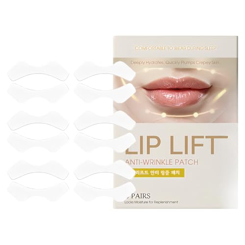 Pruojhw Patchs pour la Lèvre Supérieure - Strips Nourrissants et Hydratants - Patchs D'Hydratation Profonde Autour De La Bouche - pour les Femmes Sous les Yeux Front Nez Maison Nuit Voyage Maquillage