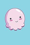  Lindo pulpo: Cuaderno de regalos divertidos de calamar manga lindo monstruo marino forrado (formato A5, 15,24 x 22,86 cm, 120 páginas)