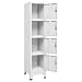 vidaXL Armario Taquilla 4 Compartimentos 38x45x180 cm Casillero Organizador