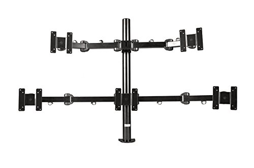 Monmount Penta Monitor Mount Stand Articulating Clamp Style Up To 24-Inch Screens, Black (Lcd-482F-B) #TOP4