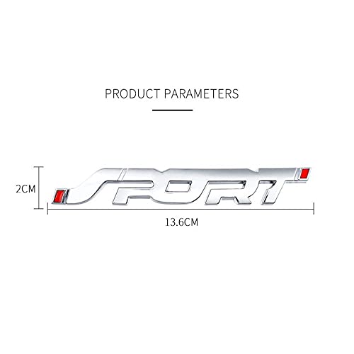 Go-Upp 3D Sports Chrome Metal Car Sticker Emblem Badge Decals Stickers For Ford Jeep Dodge Mercedes Bmw Mustang Volvo Chevrolet Nissan Audi Vw Ford Honda Toyota Jaguar Decoration Accessories #TOP1