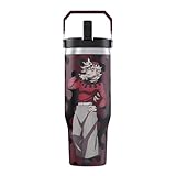 Demon Slayer Doma Tumbler mit Deckel, 850 ml Wasserbecher, vakuumisoliert, Anime-Wasserflasche,...