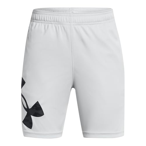 Under Armour Boys' Tech Big Logo Shorts, 012 Gray, YMD