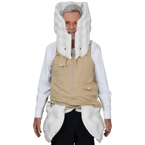 Elderly Anti Fall Airbag Vest | Smart Fall Prevention Device with App Tracking & GPS for Home Care and Post-Surgery Rehab | Unisex Breathable Nylon Safety Jacket for Hip and Head Protection