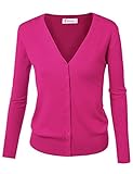 70% Viscosa, 30% Poliamida Cardigan básico con Cierre de Botones, para Mujer