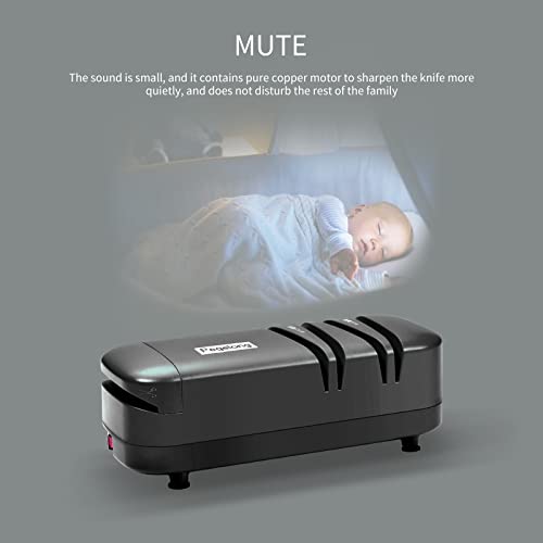 Pegelong Kitchen Knife Sharpener Electric Knife Scissor Sharpener 50W At 12.6-Degree Bevel To Quickly Sharpen Polish Slotted Screwdriver Sharpen With Replaceable Wheels S820 #TOP5