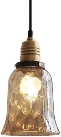Lámpara de cristal empotrada con base E27 y acabado industrial