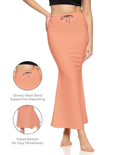 Image of Women's Saree Silhouette I Saree Shapewear Flare Petticoat for Women, Lycra Cotton Blended, Petticoat, Skirts for Women, Shape Wear Dress for Saree