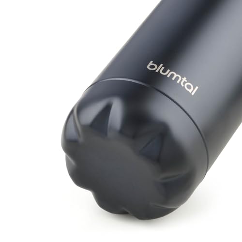 Blumtal Trinkflasche 1000 ml Edelstahl - auslaufsichere Isolierflasche - BPA-freie Trinkflasche kalt & warm - doppelwandige Insulated Bottle - rostbeständige Isolierflasche Metall Schwarz 2