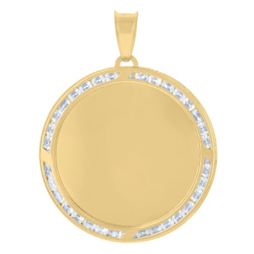 Auriga 14K Yellow Gold Photo Medallion