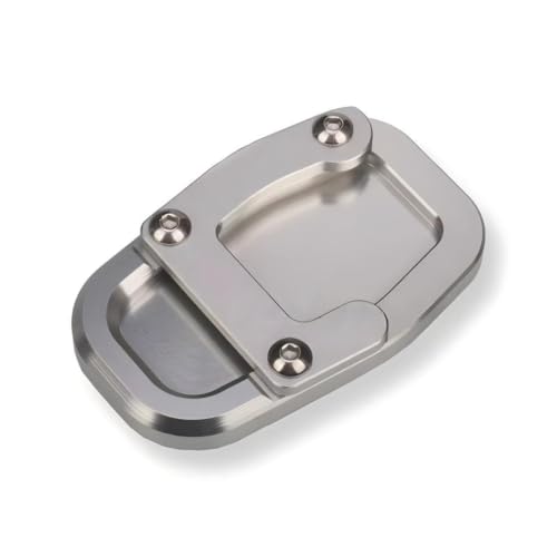 Plaque Béquille Moto Argent pour Ducati DesertX 2022 - Finition Aluminium CNC Haute Qualité