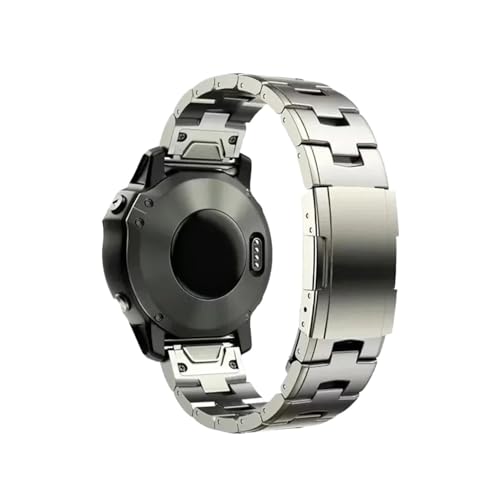 26mm 22mm�����t�B�b�g�`�^�������x���g�ɓK������Garmin Fenix 8 6/6X/6XPro/7X/5X/5XPLus/3/Forerunner 945 935(Titanium color 02,26mm)