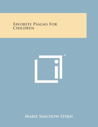 Favorite Psalms for Children