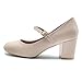Fashion Thirsty Womens Ladies MID Block Heel Mary Jane Office Work Formal Strap Dolly Shoes Size