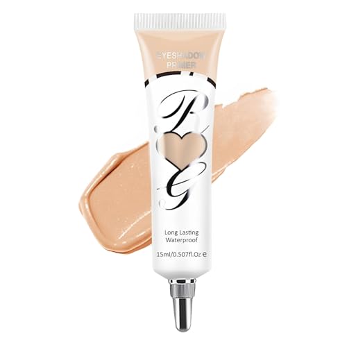Eyeshadow Primer, Pigment Base Eyeshadow Primer, Ultra-Creamy Eye Base Lightweight Long Lasting Eye Primer, Matte Full Coverage Concealer Makeup for Mature Skin 15ml (2# medium, One Size)