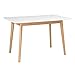 GreenForest Dining Table Rectangular Top with Solid Wood Legs for Kitchen Dining Room 47.2'' x 27.6''x 30'',White