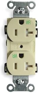 20A 5-20R 125V Receptacle Duplex Ivory - Pack Of 6