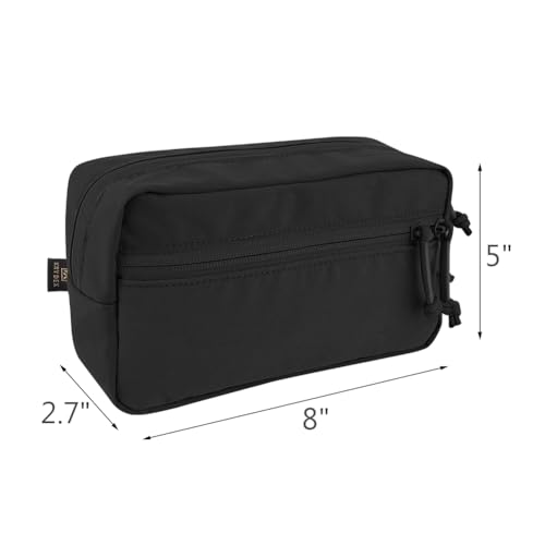 KRYDEX GEAR Tactical Drop Pouch Sub Abdominal Carrying Kit Bag Fanny Pack with Hook and Loop Panel for Tactical Vest Chest Rig (Black) - Image 5