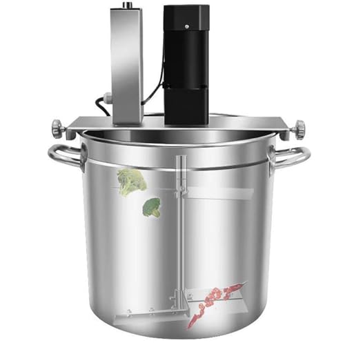 RETRIN Batidora Eléctrica de Mermelada y Salsas, Mezclador Automático con Raspador, Función de Mezcla Continua, para Salsas de Chile, Bebidas, Gachas y Preparaciones Culinarias Grandes 200L