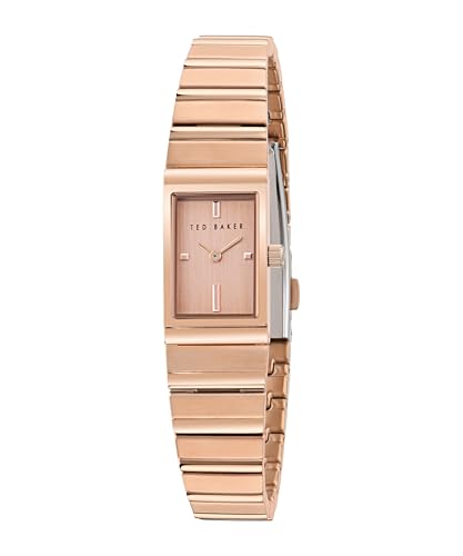 Ted Baker BKPLLS504 Montre Femme montre-bracelet élégante en cuir rose pour un style chic
