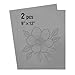 Falling in Art Soft Linoleum Carving Block, 9 Inches by 12 Inches, Gray, 2-Pack
