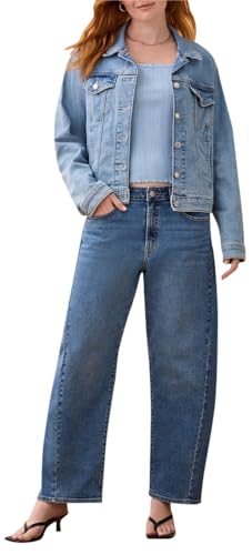 Levi Strauss Signature Gold Women's Heritage Barrel Jeans (Available in Plus), (New) Pompeii Light, 26 Plus - image 6
